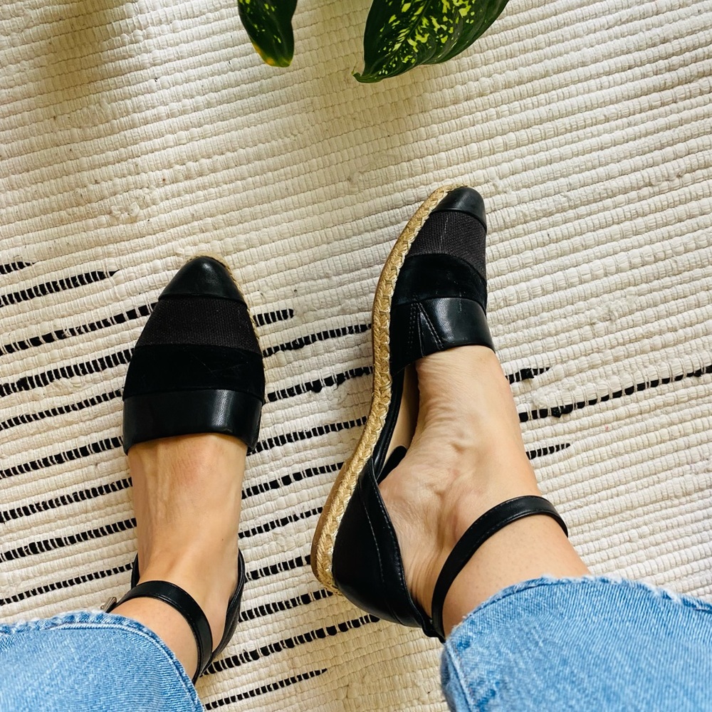 Nine West Ankle Strap Espadrille Flat Shoe Sandal